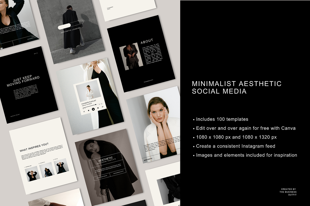 Minimal Instagram Posts - Canva, a Social Media Template by thebusinessoutfit (Photo 3 of 9)