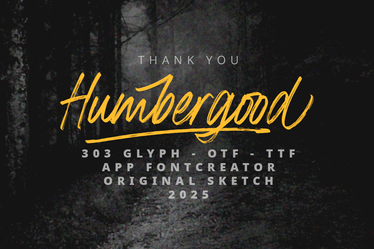 HumberGood, a Script Font by Zelda Graphic (Photo 6 of 6)