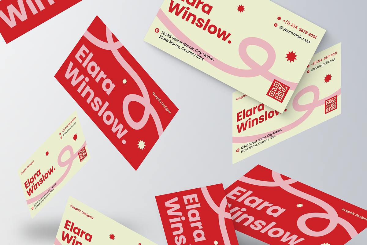 Red Business Card, a Business Card Template by Annora Studio (Photo 4 of 6)