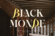 Black Monde, a Serif Font by Zafiratype (Thumbnail 1 of 15)