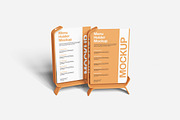 Menu Holder Mockup, a Product Mockup by Indah (Thumbnail 2 of 6)