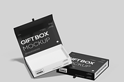 Gift Box Mockup, a Packaging Mockup by Bartama Graphic (Thumbnail 2 of 4)