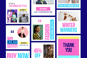 Winter Social Media Post Template, an UI Kit Template by ContestDesign (Thumbnail 1 of 6)