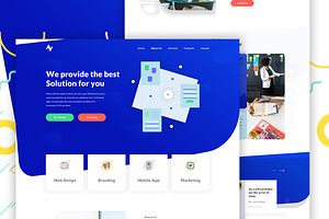 Company Portfolio Landing Page