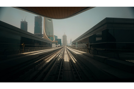 Metro In Dubai, United Arab Emirates, a Transportation Photo by Our Amazing World