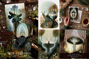 The Worlds Within Magical Postcards, a Decorative Illustration by The Dutch Lady Designs (Thumbnail 1 of 7)