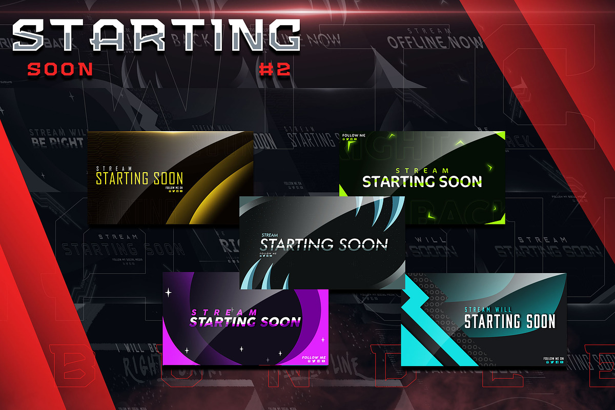 Twitch Layout Creator Bundle, a Social Media Template by Haws.std