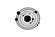 Solar System Silhouette Clipart, a Graphic by balal (Thumbnail 10 of 13)