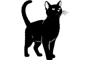 Cute Cat Silhouette Mega Vector Bund, an Animal Illustration by Designer_Momina (Thumbnail 26 of 34)