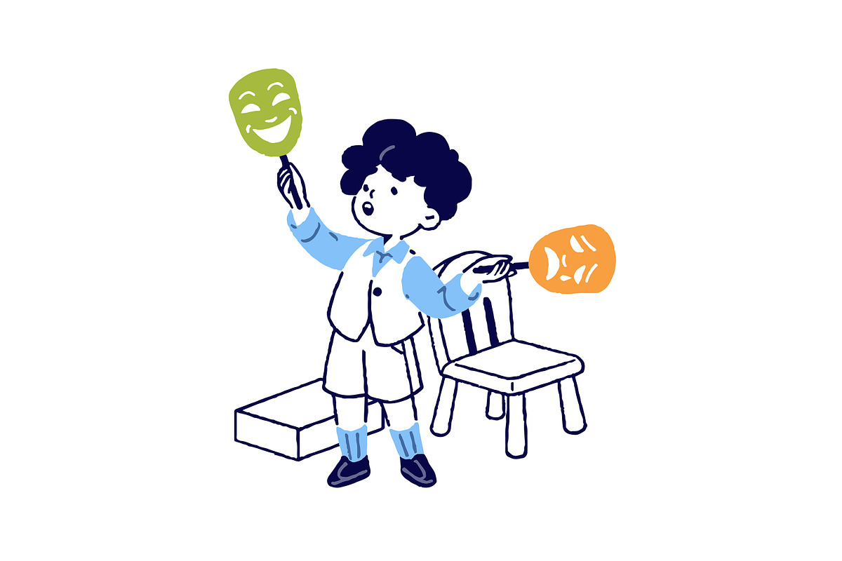 Creative kid activities, hobbies set, a Person Illustration by PaperTrident (Photo 2 of 9)