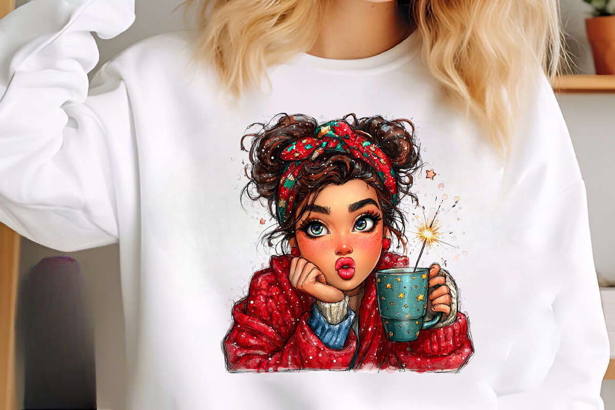 Quirky Girl New Year 2026 Clipart, an Illustration by SinaCreation (Photo 9 of 11)