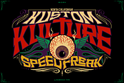 Rebel Kulture + Free Vector Set, a Serif Font by inumocca_type (Thumbnail 2 of 13)