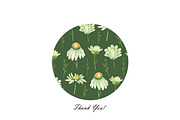 Watercolor Daisy Seamless Patterns, an Illustration by OlDm_Shop (Thumbnail 10 of 10)