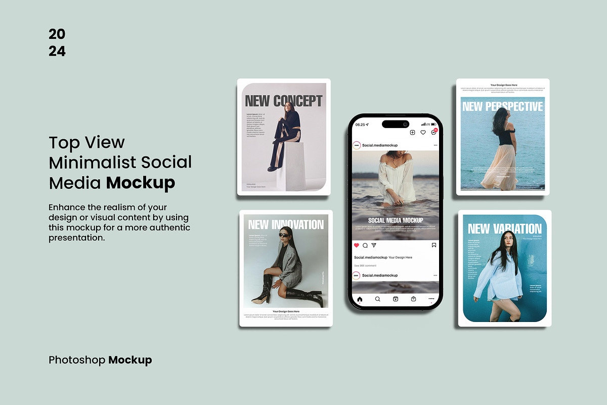 Minimalist Social Media Mockup
