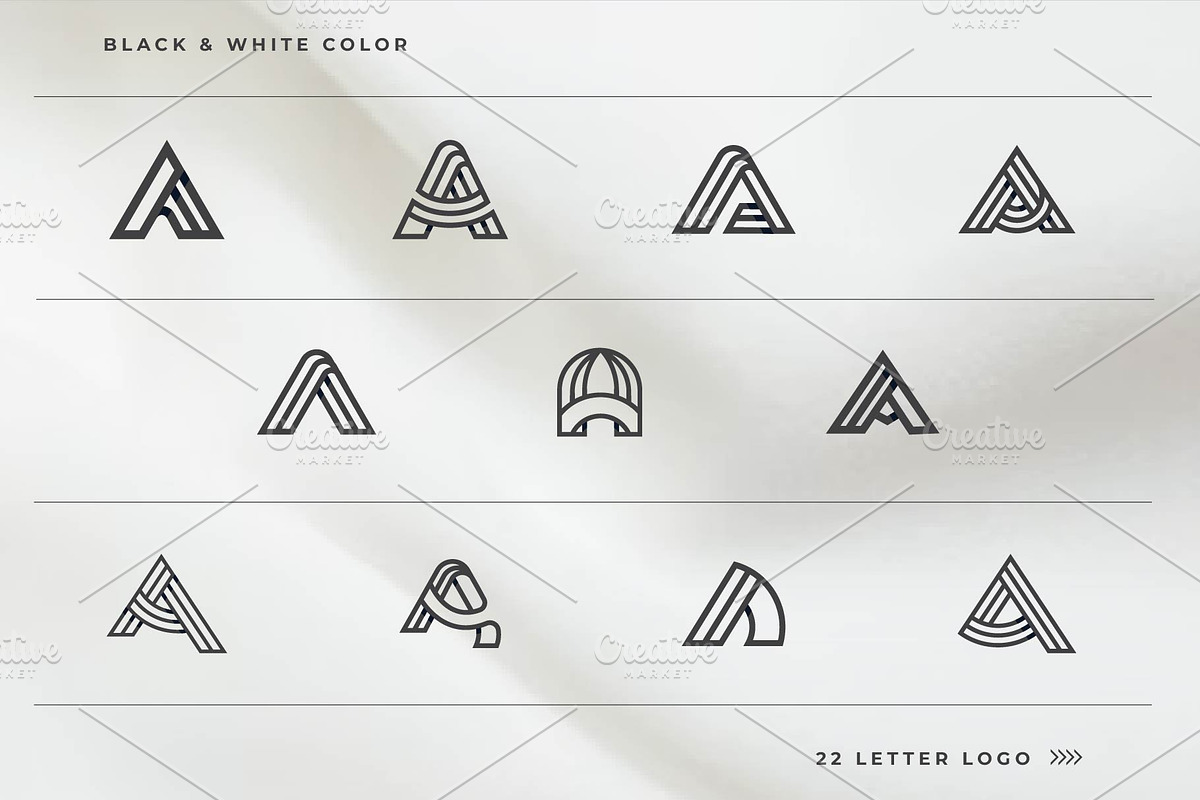 Letter A Monogram Logo, a Branding & Logo Template by BlackSweet_Studio (Photo 5 of 5)