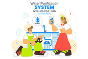 10 Water Purification System, an Object Illustration by denayunebgt (Thumbnail 1 of 4)