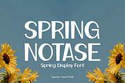 Spring Notase - Display Font, a Sans Serif Font by Iqsiart Studio (Thumbnail 1 of 11)