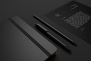 10 Minimal Black Stationary Mockups, a Print Template by S48 Mockups (Thumbnail 6 of 10)