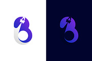 Modern Gradient Rocket Letter B Logo, a Branding & Logo Template by Artnivora.Std (Thumbnail 3 of 4)
