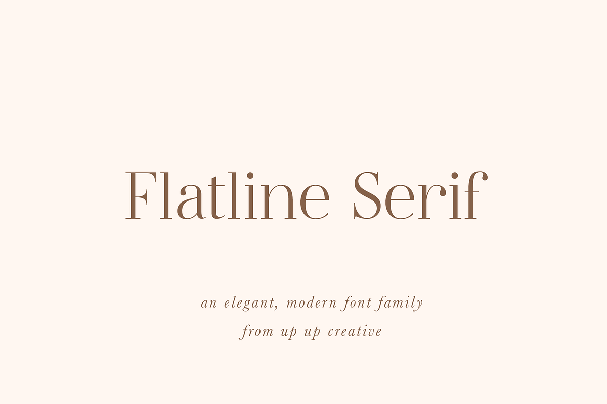 Flatline Serif Complete - 16 fonts, a Serif Font by Up Up Creative (Photo 12 of 13)