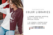 Bella Canvas Sweatshirt Mockup 3719, a Hoody Mockup by Moonlit Mocks (Thumbnail 2 of 6)