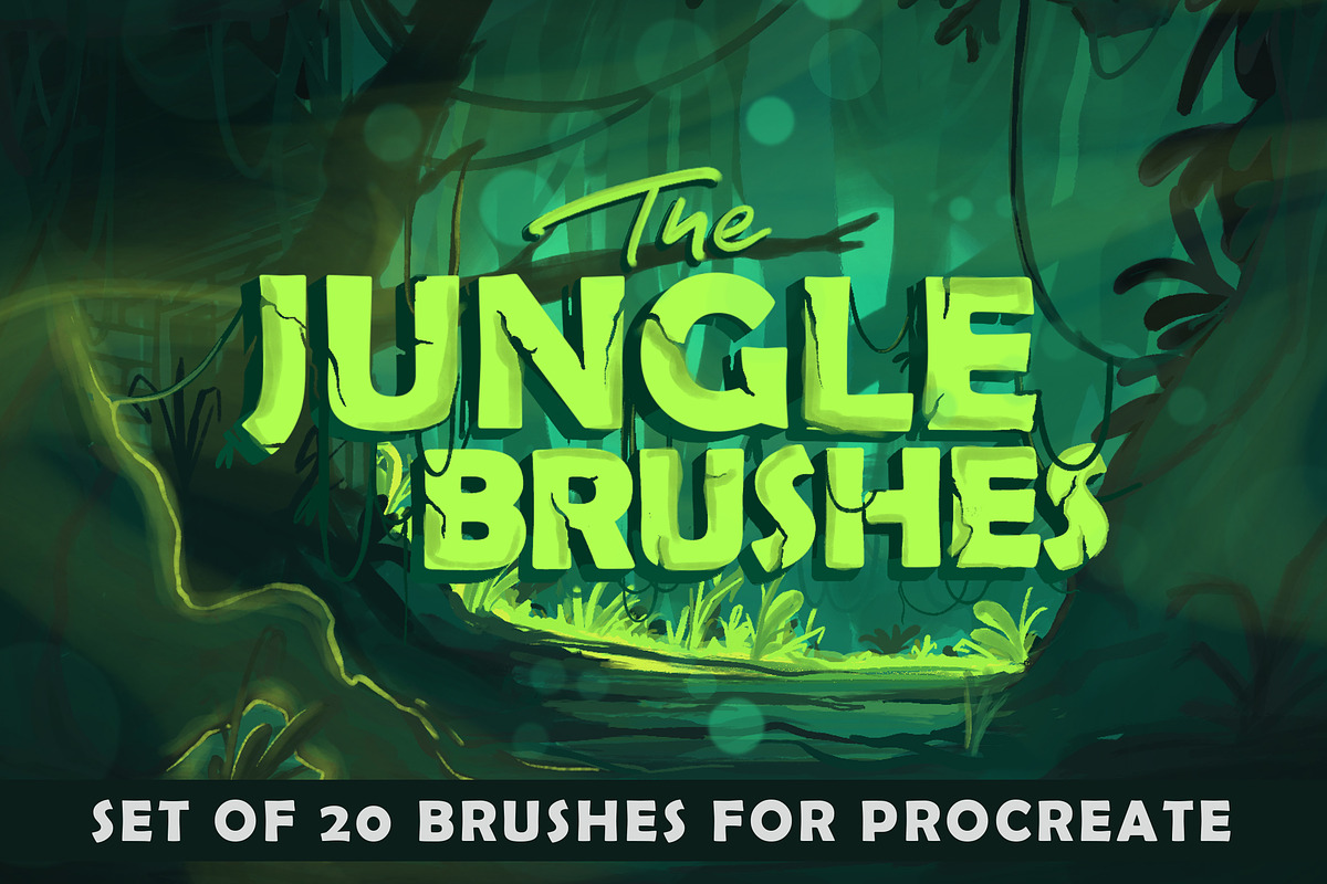 The Jungle: Procreate Brushes preview 8