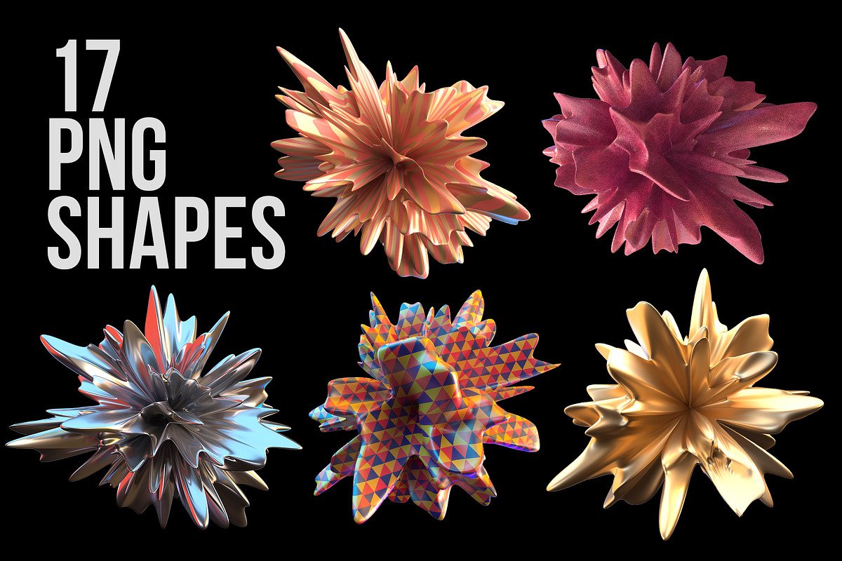 Fluid Shapes Set, an Object Graphic by Vasily Kulinich (Photo 5 of 8)