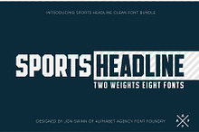 SPORTS HEADLINE (8 FONTS)