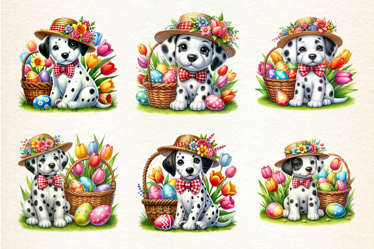 Dalmatian puppy dog Clipart, an Illustration by DreamArtGraphic (Photo 4 of 4)