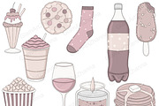 Weekend Clipart, an Illustration by GlamArtZhanna (Thumbnail 2 of 5)