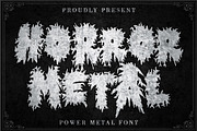 Horror Metal, a Font by Letterara (Thumbnail 1 of 9)