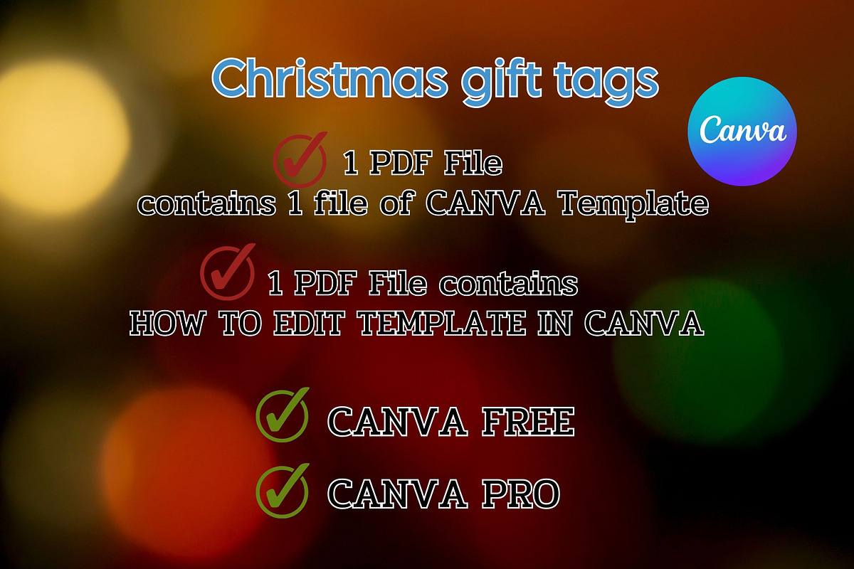 10 Christmas gift tags - Canva, a Print Template by Adalin Shop (Photo 9 of 9)