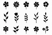 16 elegant black floral silhouettes, an Illustration by Amazin_art (Thumbnail 14 of 17)