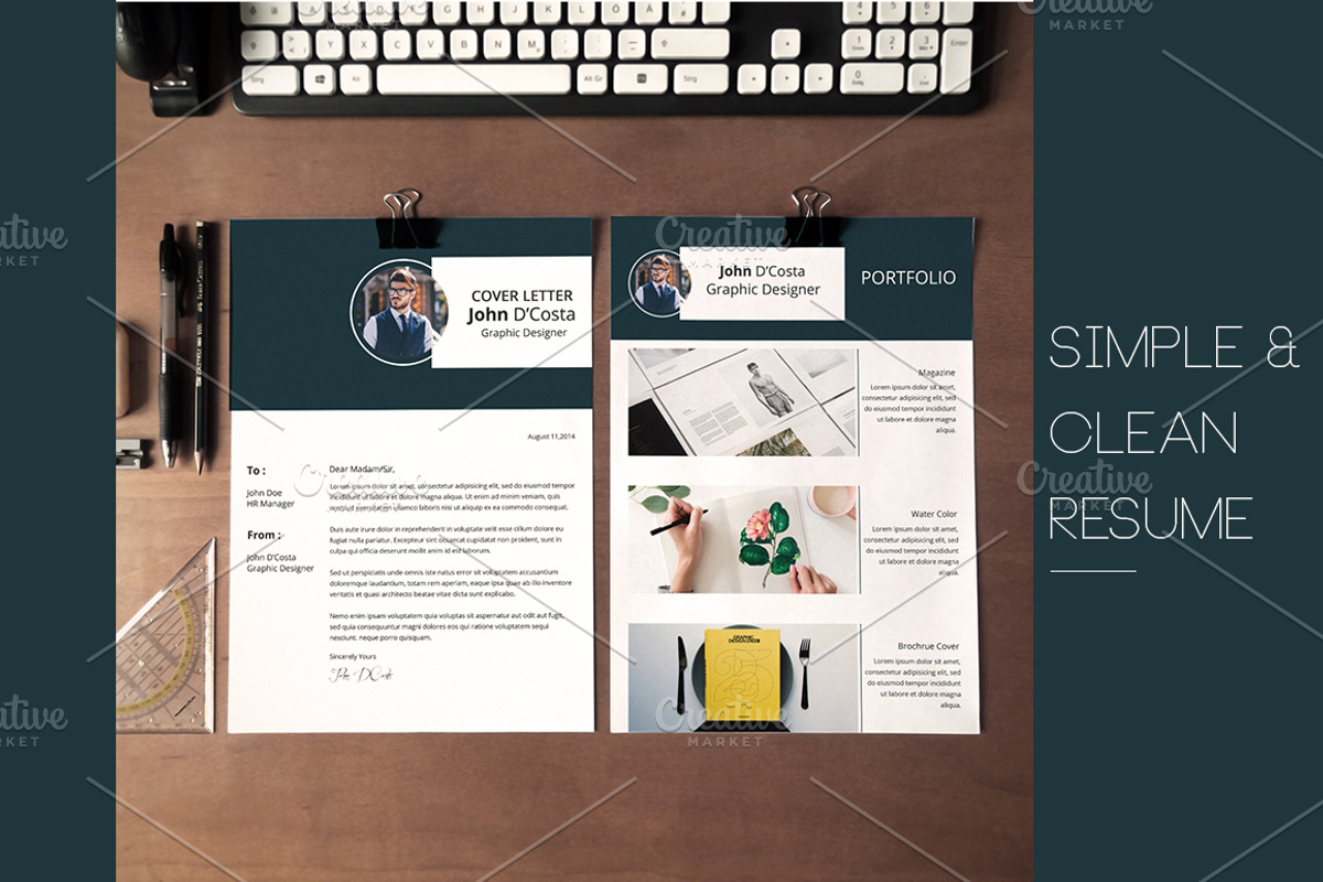 Simple & Clean Resume CV, a Resume Template by Minimalist Studio (Photo 2 of 2)