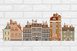 Parisian Architecture Hand-drawn Art