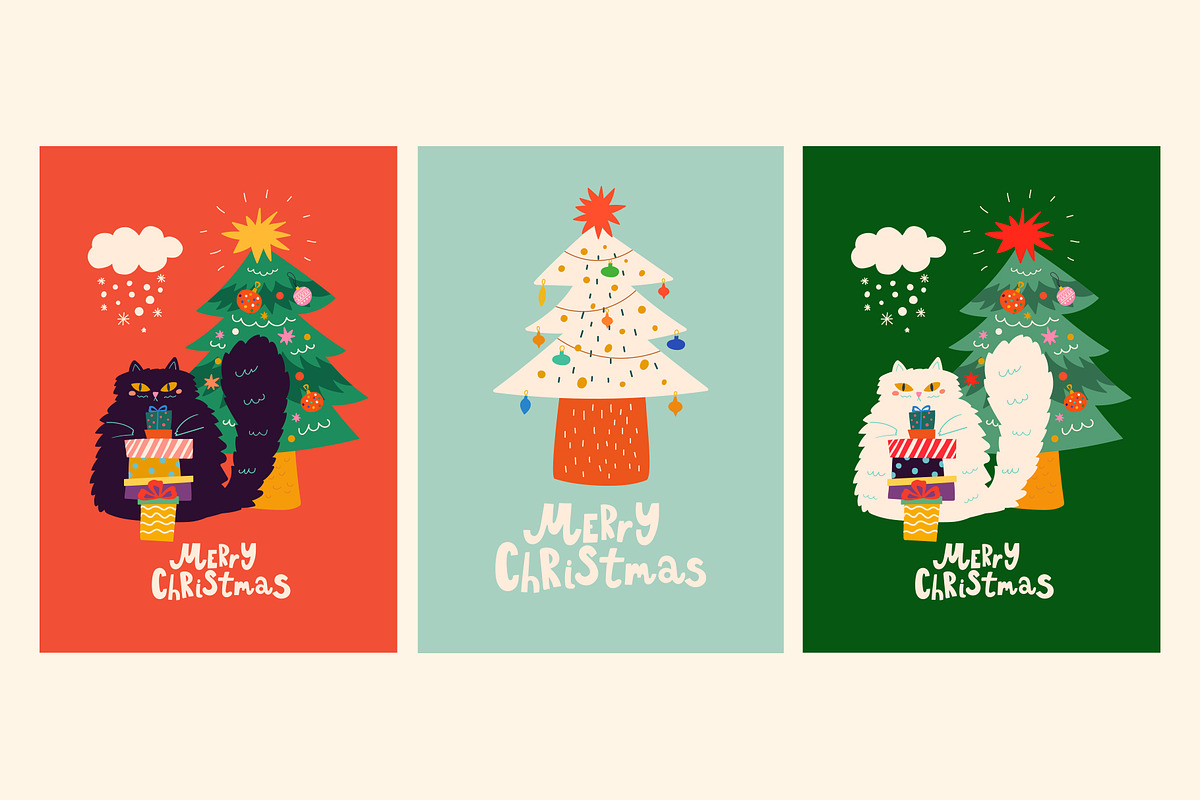 Cute Christmas collection, a Seasonal Illustration by MoleskoStudio (Photo 12 of 30)