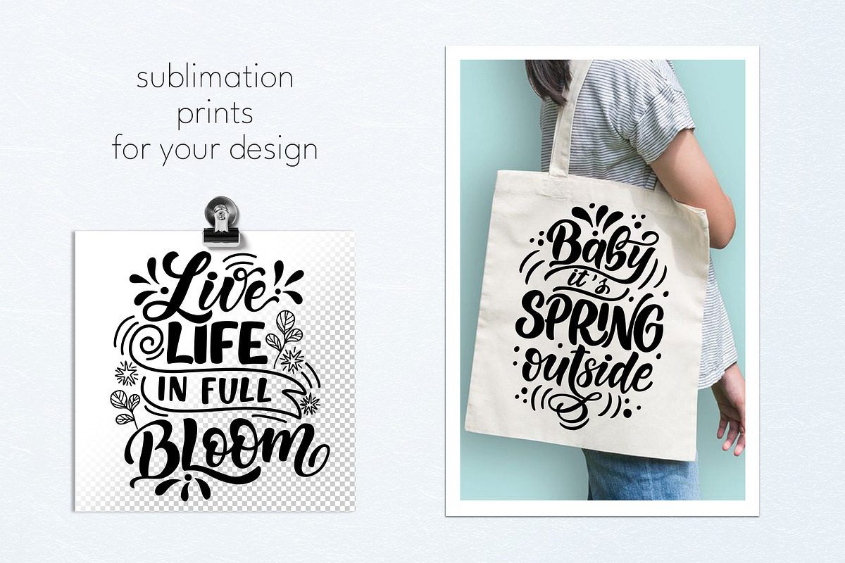 Spring quotes SVG Bundle, an Illustration by rinaletters (Photo 4 of 4)