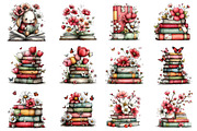 Whimsical Spring Books Clipart, an Illustration by Dream Creation (Thumbnail 2 of 5)