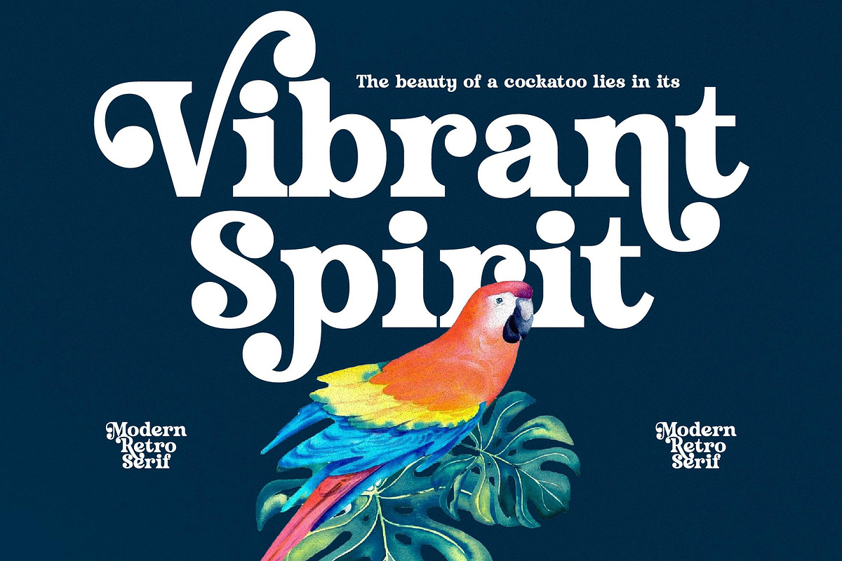 Husty Birds Modern Retro Serif, a Serif Font by timelesstype.co (Photo 2 of 20)