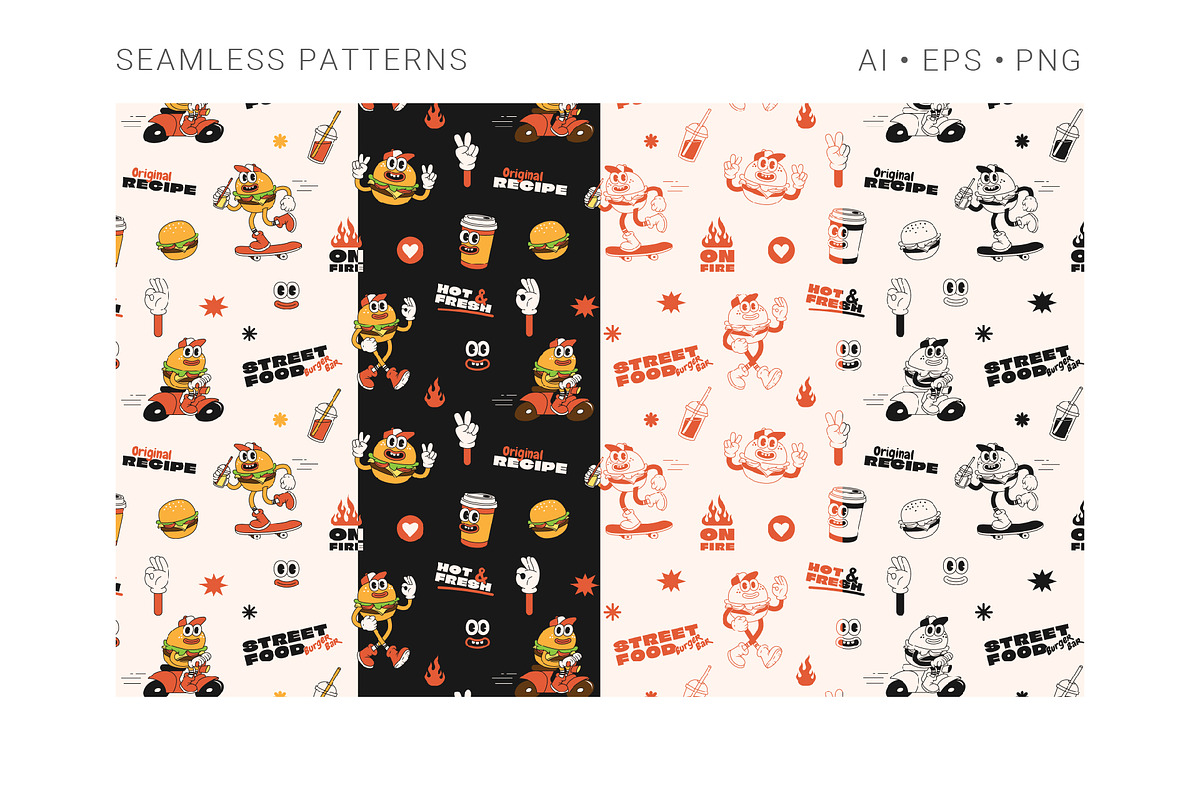 Super Burger Collection, a Background Graphic by Martyshova (Photo 6 of 22)