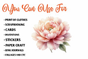 Blush and Blue Leaves Florals, a Seasonal Illustration by CreationArt (Thumbnail 5 of 7)
