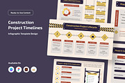 Construction Timeline Infographic, a Work Illustration by twinstd (Thumbnail 1 of 5)