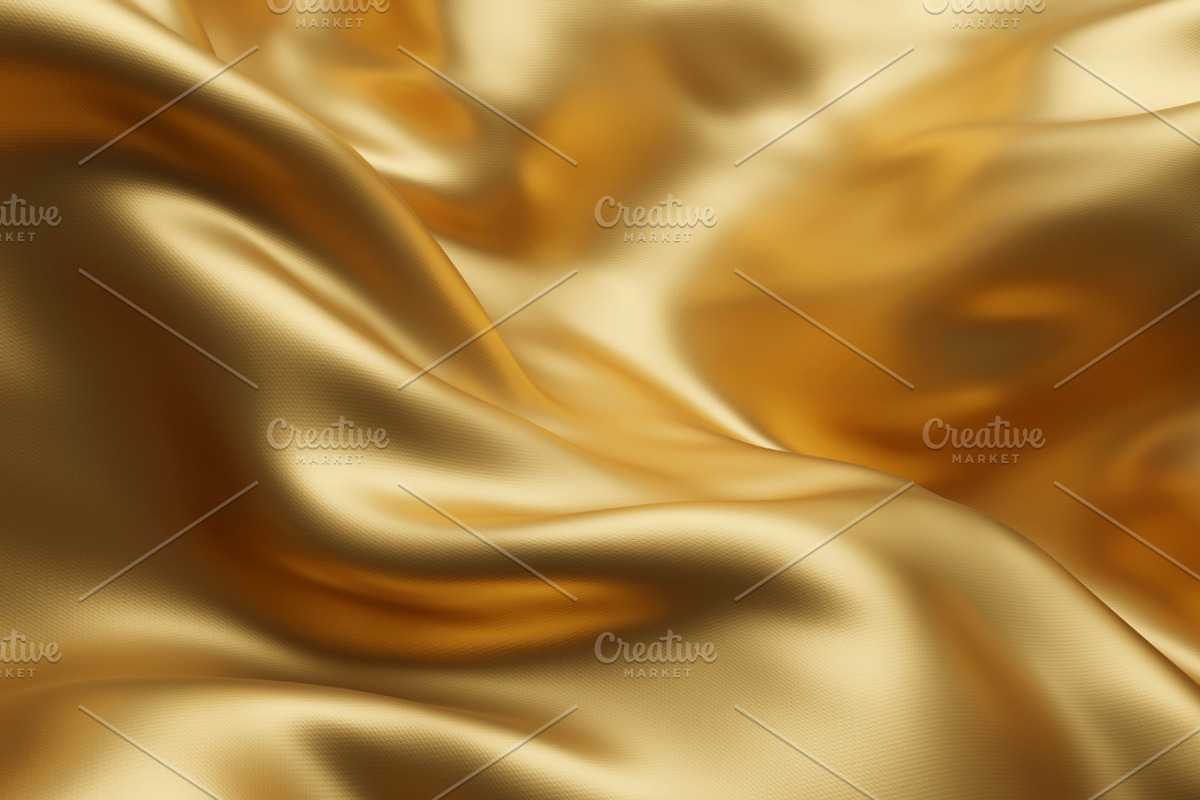 Gold luxury fabric background, an Illustration by ArtBackground