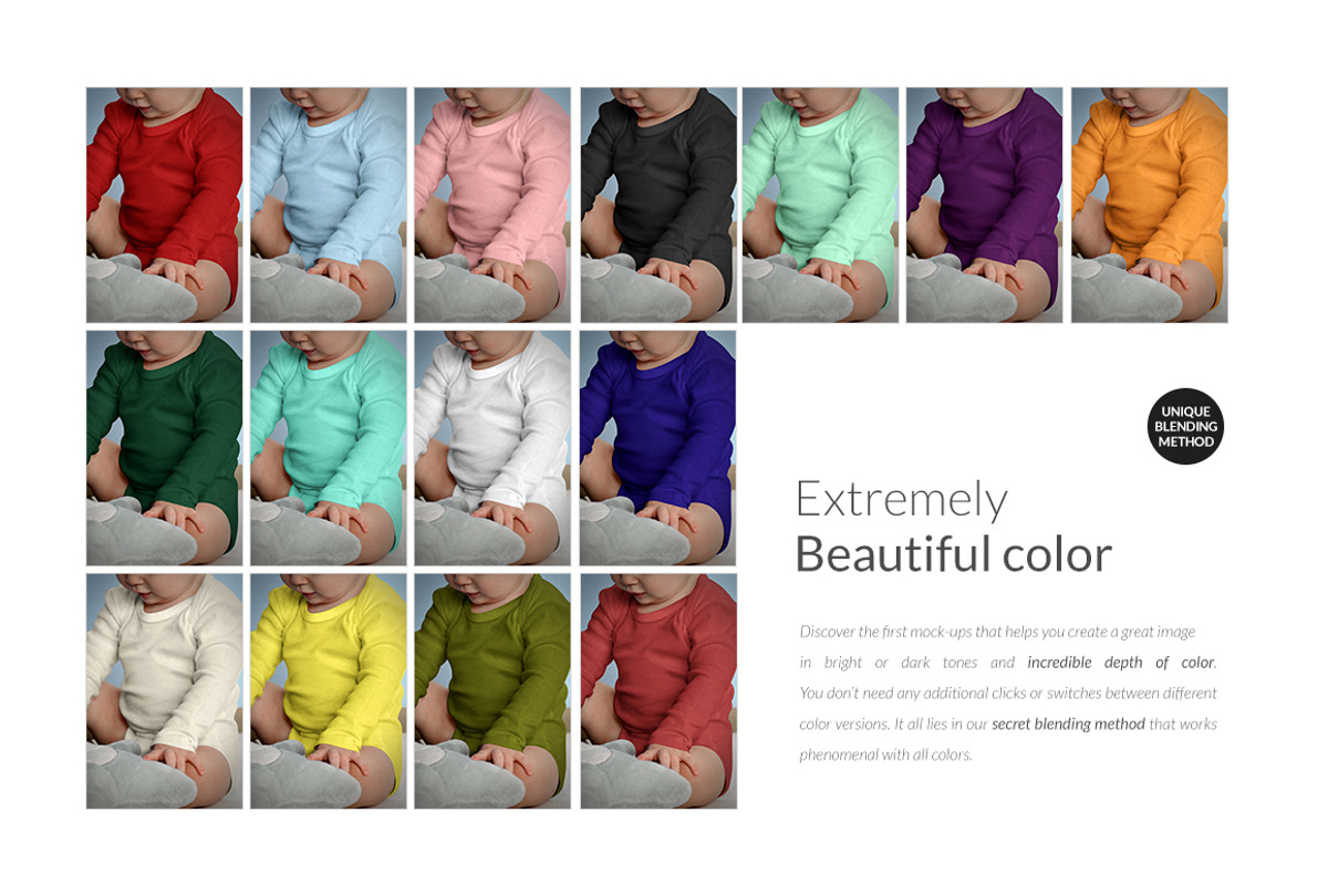 Baby Longsleeve Growsuit Mock-ups, a Print Template by BlackMocca (Photo 13 of 19)