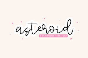 Asteroid Handwritten Script Font