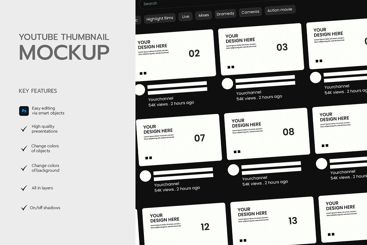 Youtube Thumbnail, a Product Mockup by graphypix (Photo 3 of 3)