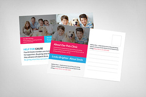 Pets Postcard Template