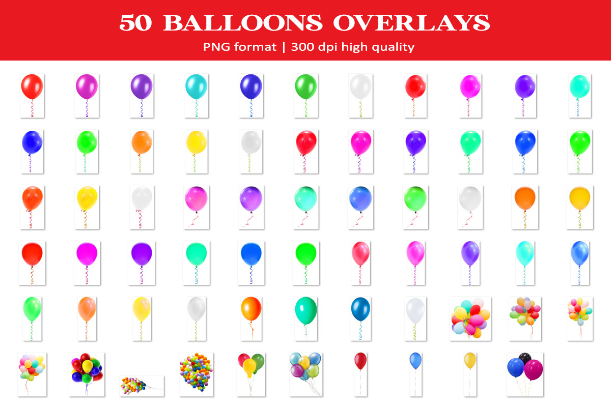 Balloon Overlay, an Object Graphic by VligCreativeStudio (Photo 4 of 4)