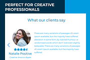 Designer Creative Portfolio Template, a HTML Template by Ordasoft (Thumbnail 2 of 3)