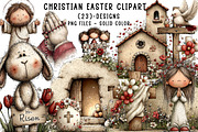 Christian Easter Clipart, an Illustration by CreationArt (Thumbnail 1 of 5)